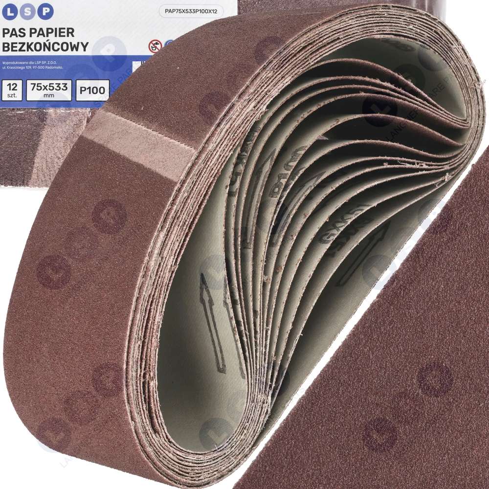Brúsny papier 75x533 brúsny pás pre pásovú brúsku P100